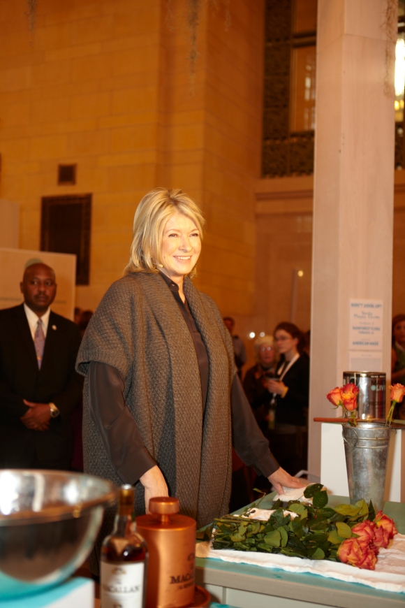 Martha Stewart at American Made event in Grand Central Station